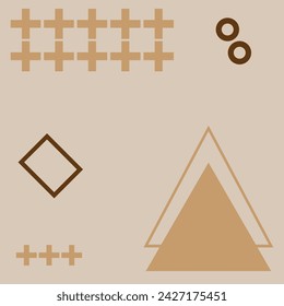 Fondo de medios sociales de forma geométrica de memphis abstracto