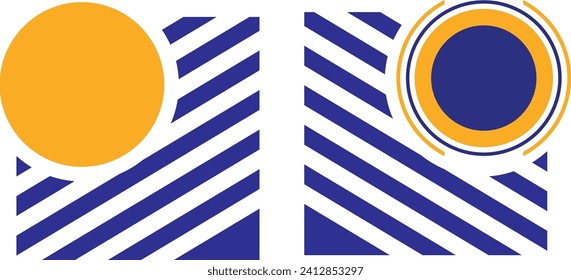 Abstract memphis geometric shape vector element