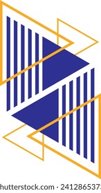 Abstract memphis geometric shape vector element