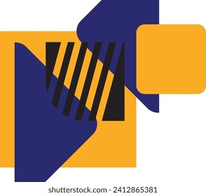 Abstract memphis geometric shape vector element