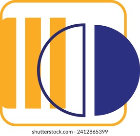 Abstract memphis geometric shape vector element