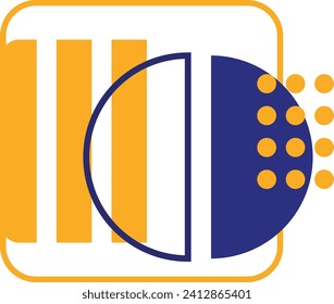 Abstract memphis geometric shape vector element