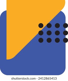 Abstract memphis geometric shape vector element