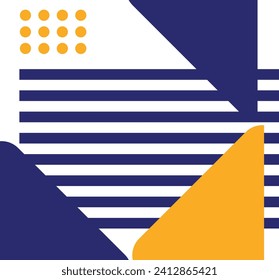 Abstract memphis geometric shape vector element
