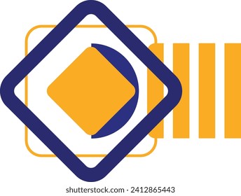 Abstract memphis geometric shape vector element