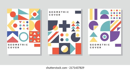 Abstrakte Memphis, geometrisches Layout auf Hintergrund