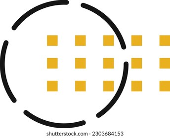 Abstract Memphis Icon Element Illustration