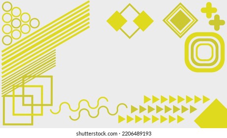 Resumen Memphis mínimo fondo geométrico. Ilustración vectorial plana.