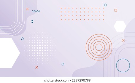 abstract memphis pattern backdrop wallpaper with halftone dots design vector