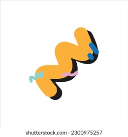 Abstract Memphis Shape Vector Design