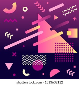 Abstract memphis style background