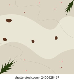 Resumen Estilo Memphis Fondo Navidad Diseño de vectores Beige de puntas beige