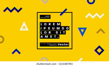 Abstract memphis style modern background design, Eps10 vector illustration.