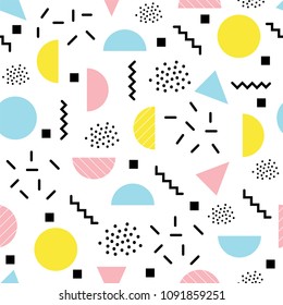 abstract memphis style pattern