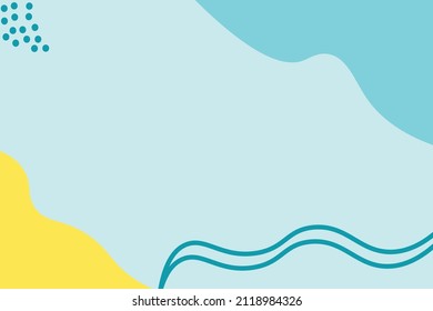 Resumen memphis vectorial lindo fondo amarillo azul papel de pared Vector libre