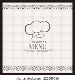 Abstract menu background with some special objects