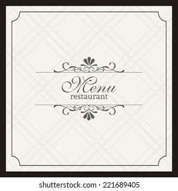 Abstract menu background with some special objects