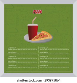 Abstract menu background with some special objects