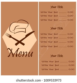 Abstract menu presentation