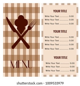 Abstract menu presentation