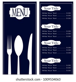 Abstract menu presentation