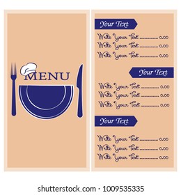 Abstract menu presentation