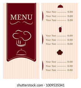 Abstract menu presentation