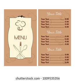 Abstract menu presentation