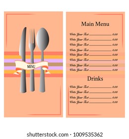 Abstract menu presentation