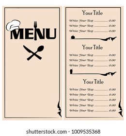 Abstract menu presentation