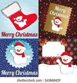 abstract merry christmas background with special objects