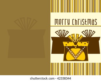 abstract merry christmas background, vector illustration