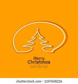 Abstract Merry Christmas elegant background