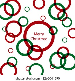 Abstract Merry Christmas Greeting Card