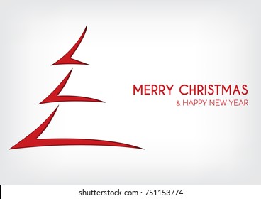 abstract merry christmas and happy new year card, arrow christmas tree concept background, vector illustration