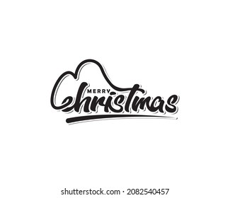 Abstract Merry Christmas Logo Design, Merry Christmas Vector Design