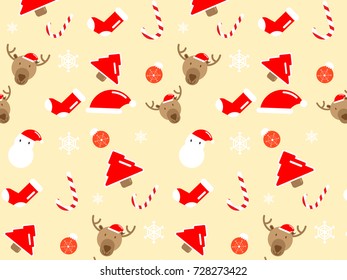 abstract merry christmas seamless pattern background vector illustration