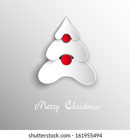 Abstract Merry Christmas Tree Background. Trendy Design Template.