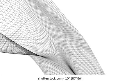 abstract mesh 3d structure