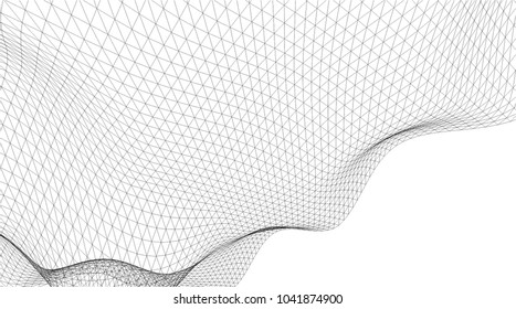 abstract mesh 3d structure