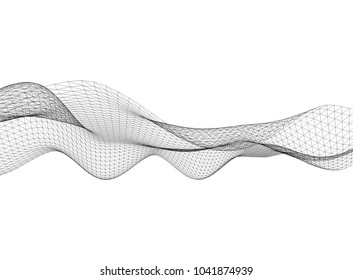 abstract mesh 3d structure