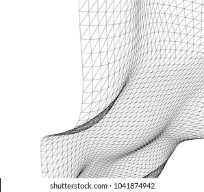 abstract mesh 3d structure
