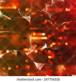 Abstract Mesh Background of Artificial intelligence | EPS10 Design Layout for Your Business