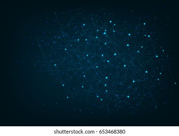 Abstract mesh background with circle line and shape.