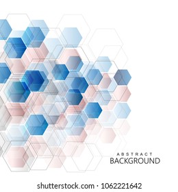 Abstract mesh background with circles, lines and shapes