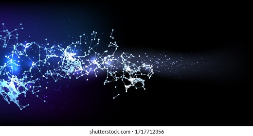 Abstract Mesh Background with Circles, Lines and Shapes | Technology vector background | EPS10 Design Layout for Your Business