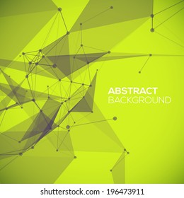 Abstract mesh background with circles, lines and shapes