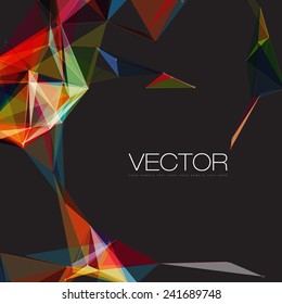 Abstract mesh background with circles, lines and shapes | EPS10 Futuristic Design