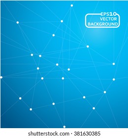 Abstract mesh background with circles, lines and shapes