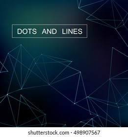 Abstract mesh background with circles, lines and shapes | EPS10 Futuristic Design